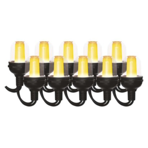 Łańcuch Party 10x 10 LED, przeźroczyste, 4,5m, vintage, IP44