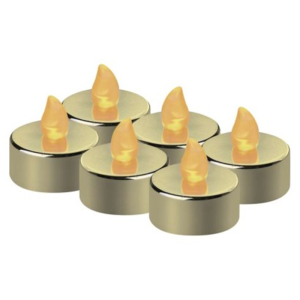 Świeczki tealight złote CR2032, vintage (opk=6szt); DCCV13, EMOS