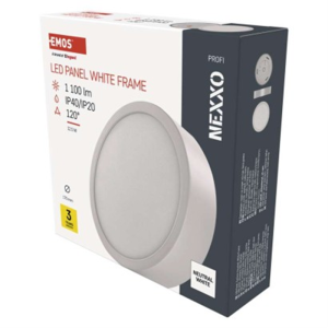 Panel LED natynkowy NEXXO, okrągły, biały, 12,5W, Neutralna biel