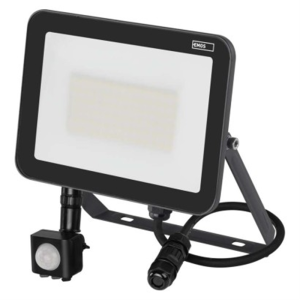 Naświetlacz LED INOVO z czujnikiem PIR 50W 5500lm, 4000K neutralna biel, IP65, czarny; ZS2742, EMOS