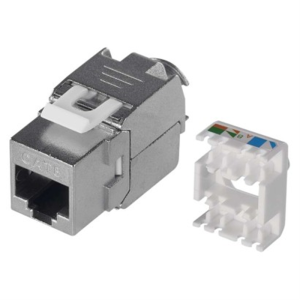 Gniazdo keystone RJ45 FTP F/UTP kat.6 ekranowane, beznarzędziowe; K0312 EMOS