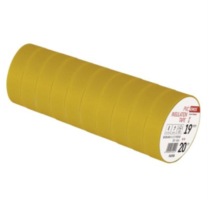 Taśma izolacyjna PVC 19mm / 20m żółta