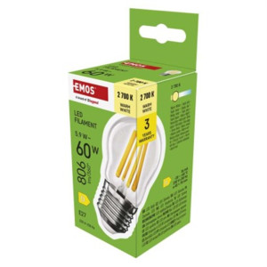 Żarówka LED Filament Mini Globe / E27 / 5,9 W (60 W) / 806 lm /ciepła biel