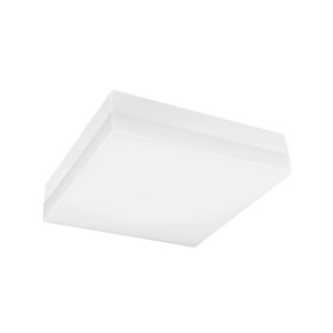 Oprawa plafoniera dekoracyjna kwadrat LED 12W 1400lm z przełącznikiem barwy 3000/4000/6000K, biała IP44, LED SMART-S White CCT; GXLS285, GREENLUX