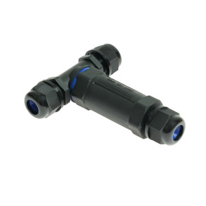 Rozgałęźnik kablowy hermetyczny IP68, 3-pinowy 0,5-2,5mm2, trójstronnie skręcany, stały, 16A, 230-450VAC; W-00381, PLASTROL