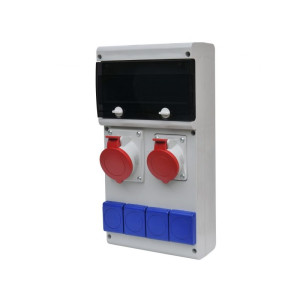 Rozdzielnica przenośna 11M 1X32A/5p, 1x16A/5p, 4x230V