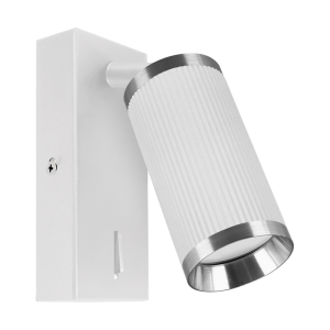 Kinkiet nad łóżko do sypialni FRIDA WLL GU10 WHITE/CHROME