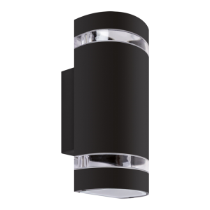 Oprawa elewacyjna, kinkiet hermetyczny IP54, 2xGU10, BRUNO 2xGU10 C BLACK; 04005, IDEUS STRUHM
