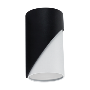 Lampa sufitowa tuba okrągła ZEBRA DWL GU10 BLACK/WHITE