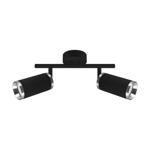 Oprawa ścienno-sufitowa FRIDA SPT GU10 2I BLACK/CHROME