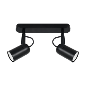 Oprawa ścienno-sufitowa LOFTA GU10 2L BLACK