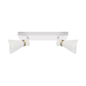 Oprawa ścienno-sufitowa LORETA SPT E14 2L WHITE/GOLDEN
