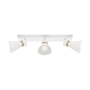 Oprawa ścienno-sufitowa LORETA SPT E14 3L WHITE/GOLDEN
