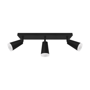 Oprawa ścienno-sufitowa SANA GU10 3L BLACK