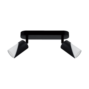 Oprawa ścienno-sufitowa ZEBRA SPT GU10 2L BLACK/WHITE
