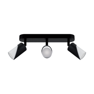 Oprawa ścienno-sufitowa ZEBRA SPT GU10 3L BLACK/WHITE