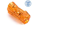 Szybkozłączka przelotowa SCS2 do drutów i wielodrutów 0,5…4 mm, 32A 450V, karton=100szt.; 88000108S, SIMET