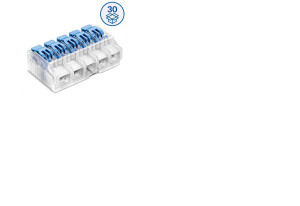Szybkozłączka z dźwignią SCL5 do linek i drutów 0,2…4 mm2, 5 -torowa, karton=30szt.; 88000323S, SIMET
