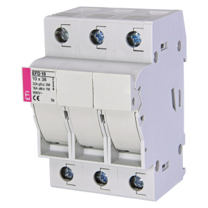 Rozłącznik bezpiecznikowy 3P 32A na wkładki 10x38mm, 3M, EFD 10 3p; ETI