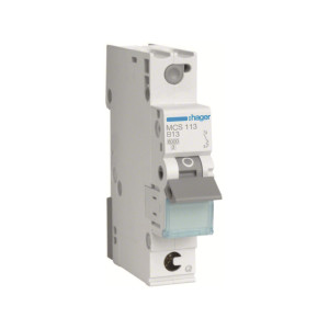Wyłącznik nadprądowy 1P C 13A 6kA QuickConnect, MCB; MCS113 HAGER