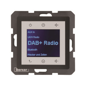 Q.x Radio Touch DAB+ antracyt aksamit