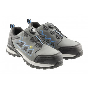 FULDE półbuty ochronne LACE SYSTEM S3S SR FO ESD szaro/niebieskie 40