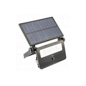 Naświetlacz solarny z czuj.ruchu i zmierzchu LUMOS, LED, 10W, 850lm, 6400K, 2600mAh, IP65, czarny