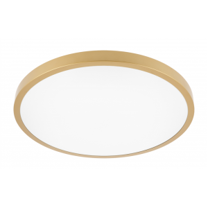Plafoniera ATOL, LED, 32W, 2560lm, 4000K, AC220-240V, IP54, O400mm, złoty