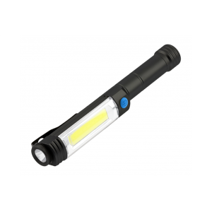 Latarka LED na baterie 3xAA, 6W, 400lm, 6400K, IP44, czarny
