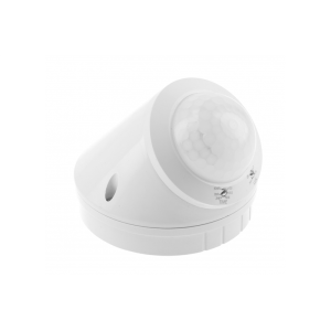 Czujnik ruchu CR-17, max.800W, AC220-240V, kąt 360°, zasięg 10m, IP65, biały