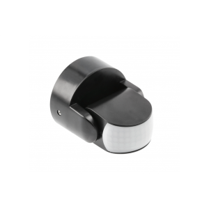 Czujnik ruchu CR-9 mini, max.1200W, AC220-240V, kąt 180°/360°, zasięg 12m, IP65, czarny