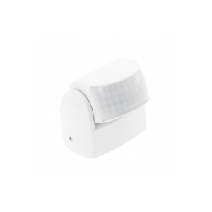 Czujnik ruchu CR-9 mini, max.1200W, AC220-240V, kąt 180°/360°, zasięg 12m, IP65, biały