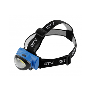 Latarka LED czołowa 3x AAA, 3W, 160lm, 6400K, 10m, IP20, niebieski