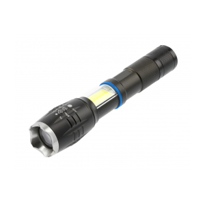 Latarka LED na baterie 3xAAA, 8W, 800lm, 6400K, 500m, IP44, czarny