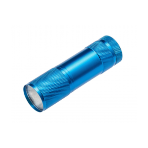 Latarka kieszonkowa na baterie 3xAAA 1,5V, 3W, 150lm, 6400K, 22m, IP20, niebieski