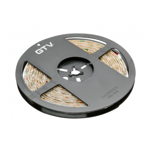 Taśma Flash 5050, 300 LED ciepły biały, 72W, wodoodporna 10mm, Rolka 5m, 12V