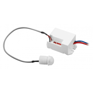 Czujnik ruchu CR-7, max.800W, AC220-240V, kąt 360°, zasięg 6m, IP20, biały