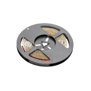 Taśma LED SMD 3014, wodoodporna, 12VDC, moc 14.4W/m, ciepły biały, białe PCB, 120diod/m, 8mm, rolka