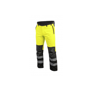 TRAUN spodnie ostrzegawcze softshell żółte S (48)