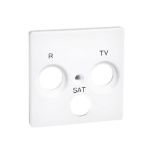 SIMON82 Pokrywa gniazda R-TV-SAT; biała