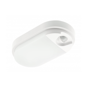 Oprawa TULON z czujnikiem ruchu, LED, 15W, 1350lm, 4000K, AC220-240V, IP54, owalna, biały