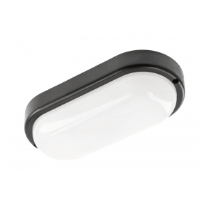 Oprawa kanałowa KODO, LED, 12W, 1080lm, 4000K, AC180-250V, IP54, IK08, owalna, czarny