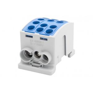 Zacisk HLK 125A-3 (1x35,2x25 / 1x35,2x25)-niebies.
