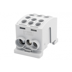 Zacisk HLK 125A-3 (1x35,2x25 / 1x35,2x25)-szary