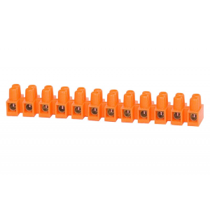 Listwa zaciskowa 12 torowa. 6mm2 pomarańczowa