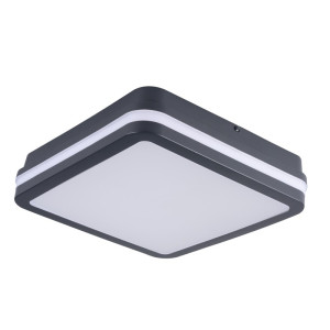 Plafoniera LED 12/18W max.1630/1770/1750lm, 3000/3500/4000K, IP65, kwadrat grafit, BENO 12-18W CCT-L G; 38787, KANLUX