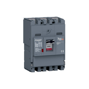 MCCB Rozłącznik mocy h3+ P250 3P 250A; HCT250AR, HAGER