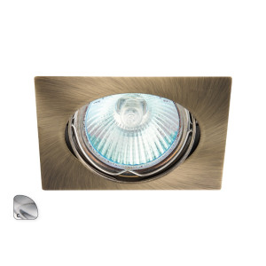 IZZY DT10-Q-C - Oczko (komponent) kwadrat regulowane aluminium
