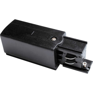 TRACK POWER CONNECTOR P-L 4W BLACK - Złącze zasilające szynoprzewodu