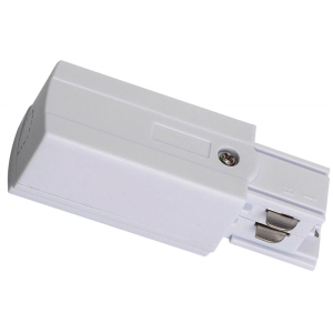 TRACK POWER CONNECTOR P-R 4W WHITE - Złącze zasilające szynoprzewodu